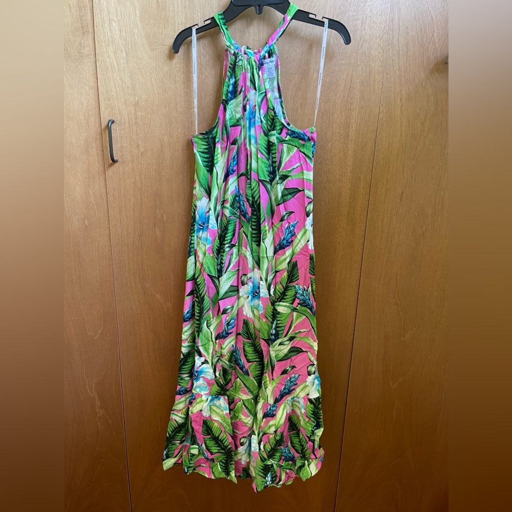 Tommy Bahama Long Floral Pattern Resort Wear Dress /Small
